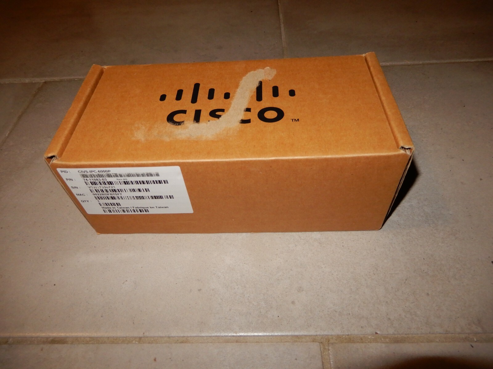 Cisco CIVS-IPC-6000P Black & Silver Long Range Network Surveillance Video Camera