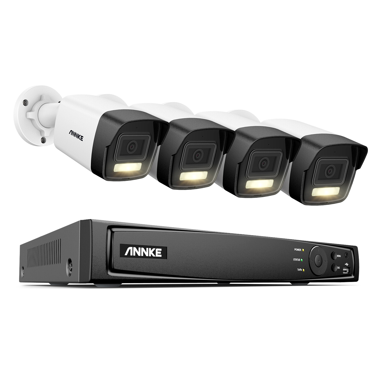 ANNKE 16CH 12MP NVR 3K POE AI Color Night Security Camera System Audio Recording