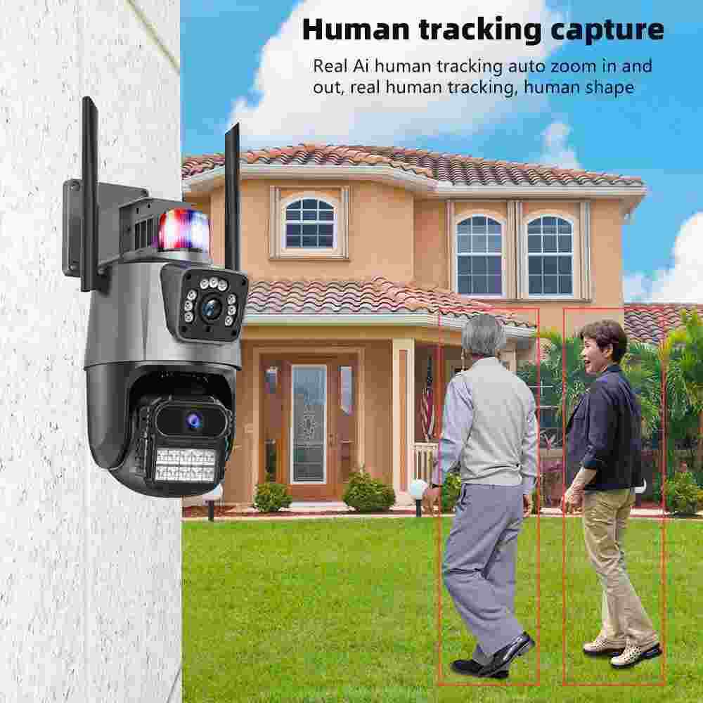 Sistema Juego De 4 Camaras 1080P HD Seguridad Para Casa Con Sensor De Movimiento