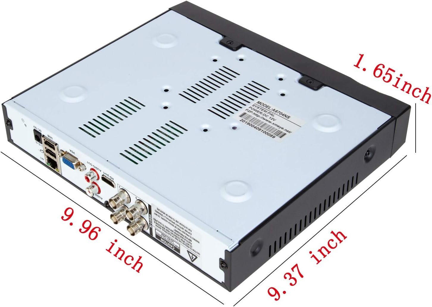 Versatile 4-Channel AHD DVR – Supports Multiple Camera Types & Easy Monitoring