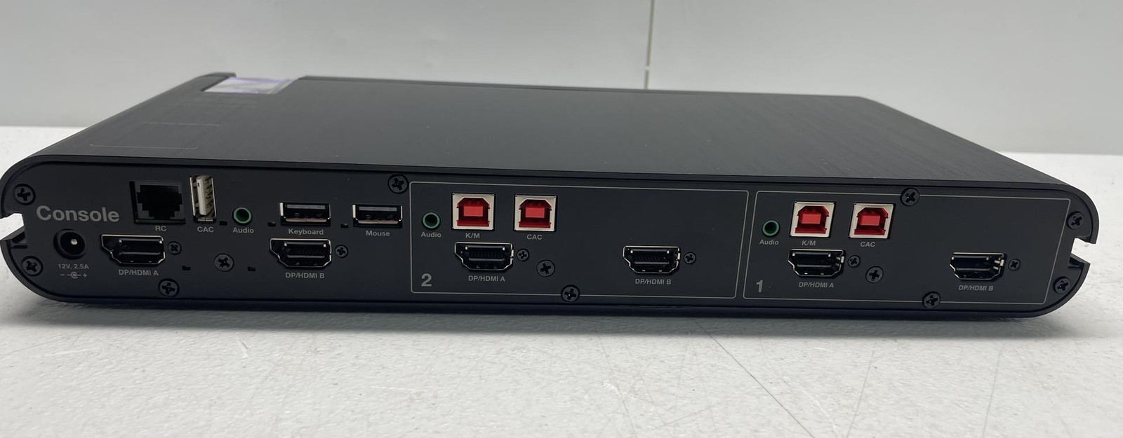 Belkin Universal 2nd Gen Secure F1DN202KVMUN4 KVM Switch, 2-Port Dual Head w/CAC