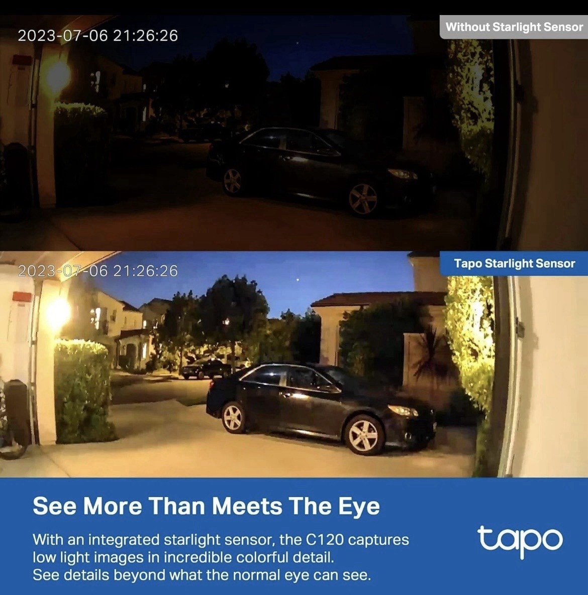 TP-Link Tapo C120 2K QHD AI Detection Weatherproof Security Camera, Two-Way Aud…