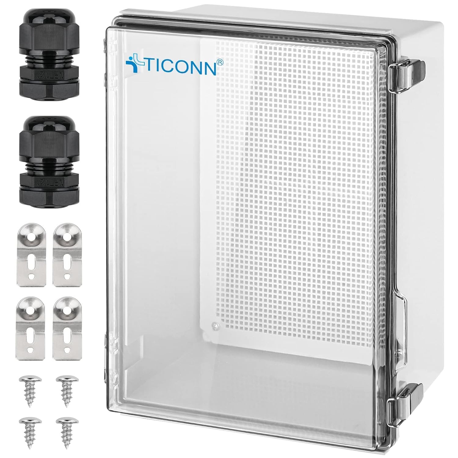 TICONN Waterproof 15.7"x11.8"x7.1", Transparent Cover