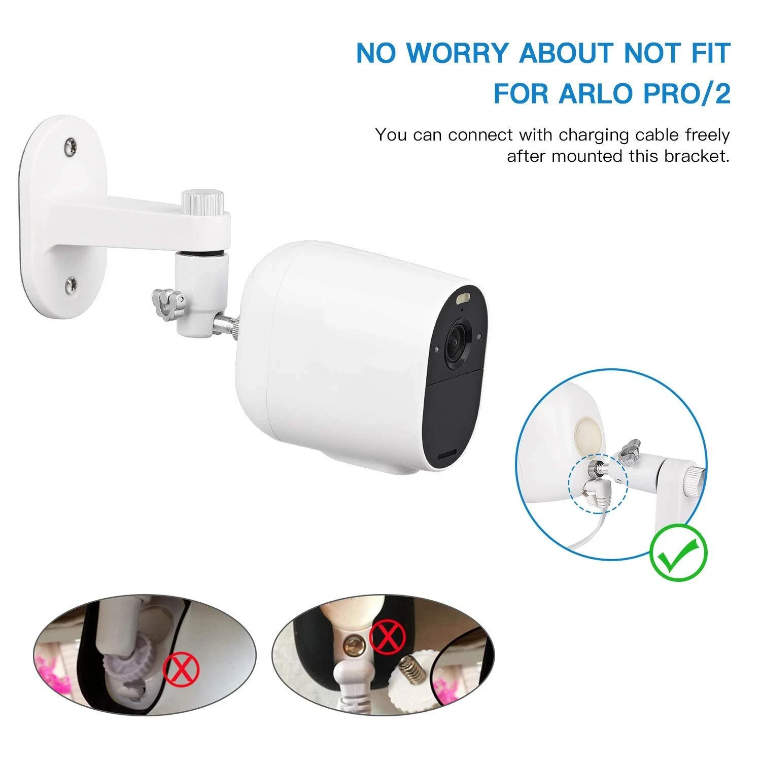 2pack Security Wall Mount For Arlo Pro Arlo Pro 2 Arlo Ultra Arlo Pro 3 Arlo Pro