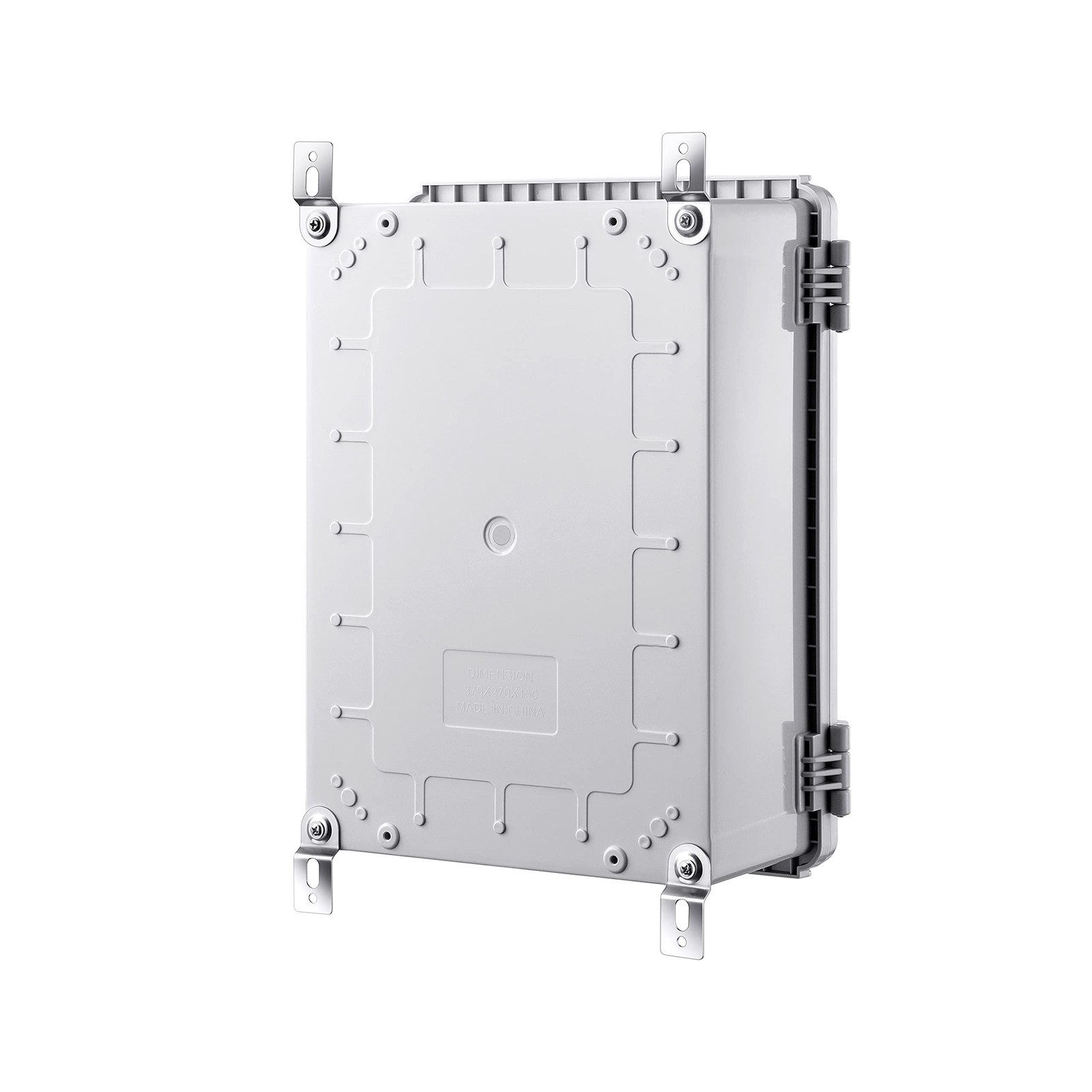 Gratury Junction Box, IP67 Waterproof Plastic 14.6″×10.6″×5.9″, Grey Cover