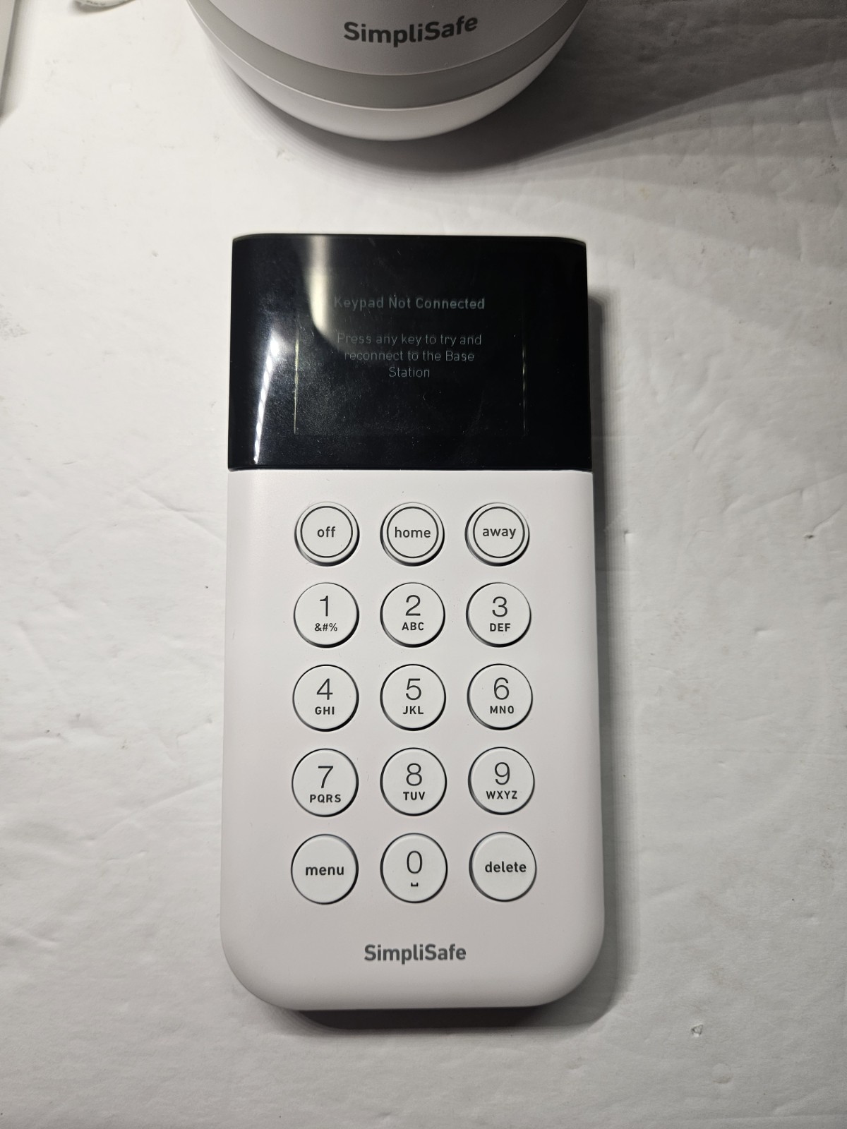 SimpliSafe Home Security System Base Station SSBS3 With Keypad SSKP3