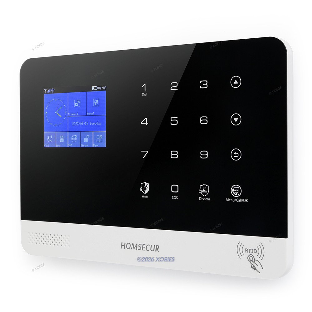 HOMSECUR Home Security Alarm System Kit With 125dB Siren Door & Motion Sensors