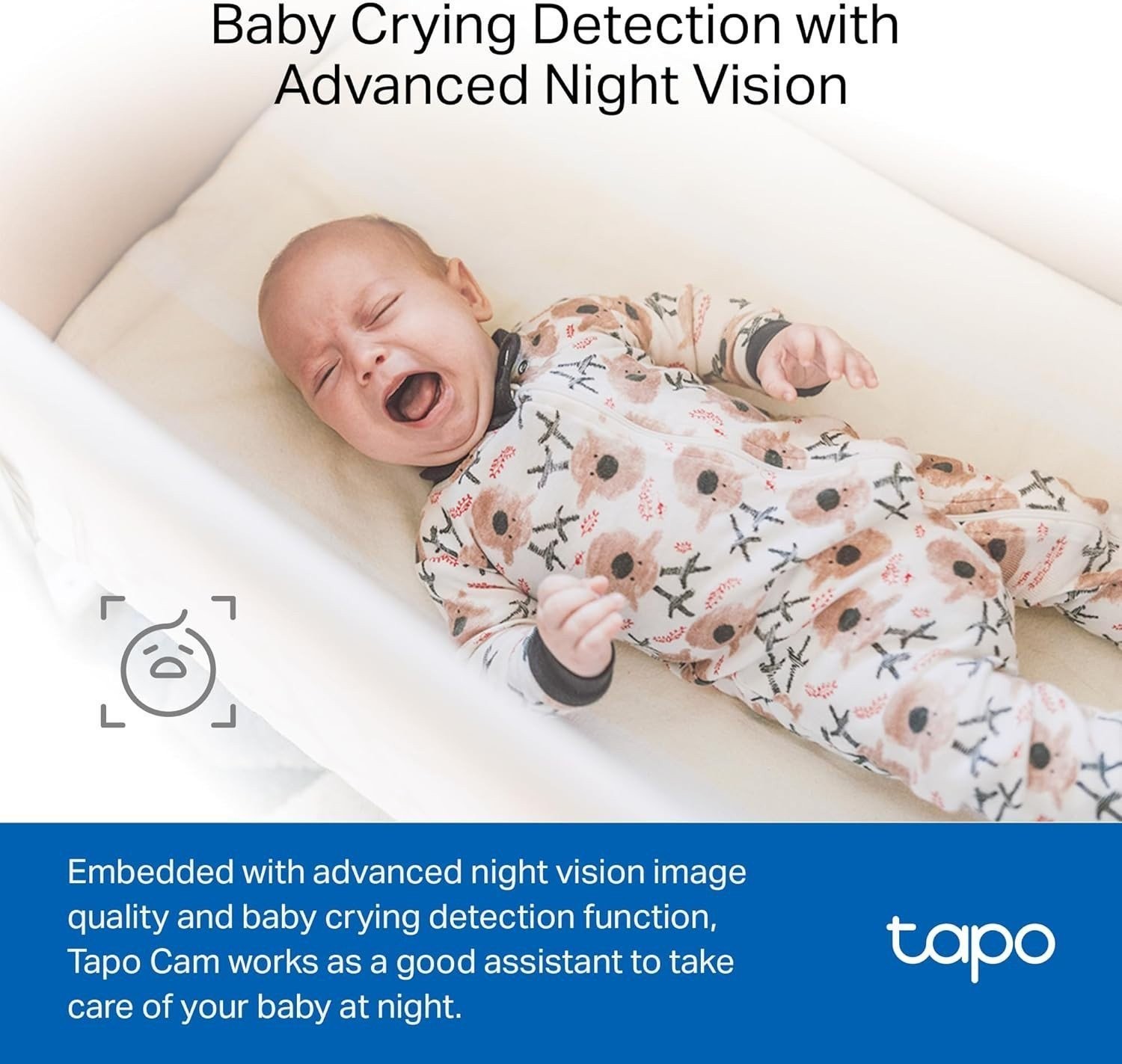Tapo C101 1080P Indoor Wired Security Camera Baby Pet Monitor 2-Way Audio Night