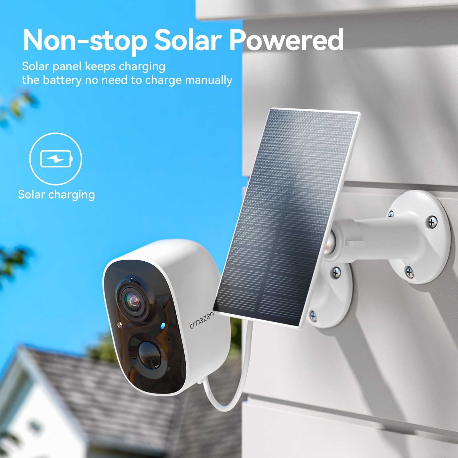 Solar Wireless CCTV Security Camera System WIFI NVR Monitor for Home Security