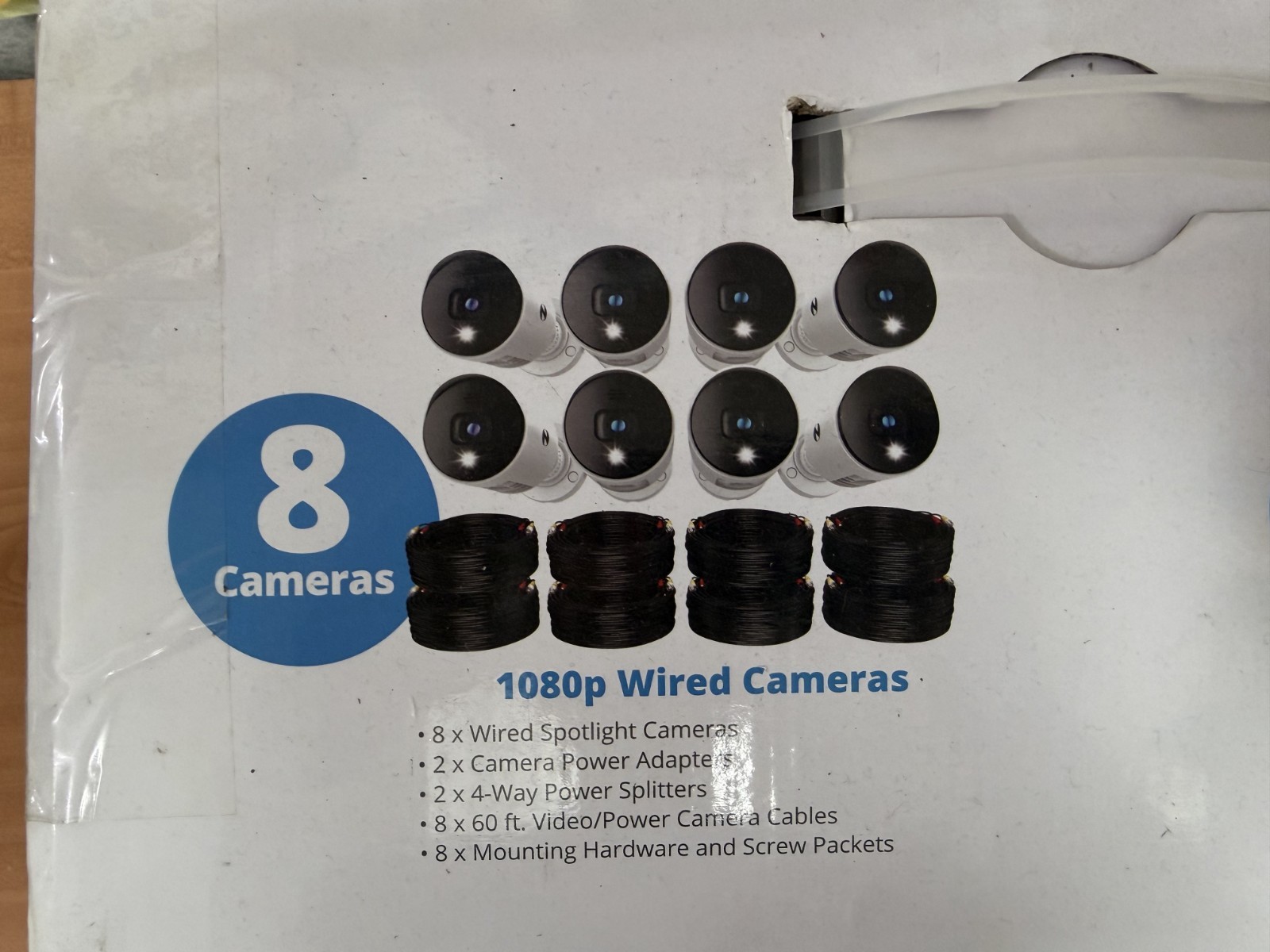 Night Owl Wired Security System 8 Cameras with Wired DVR – 1TB – 1080p Res