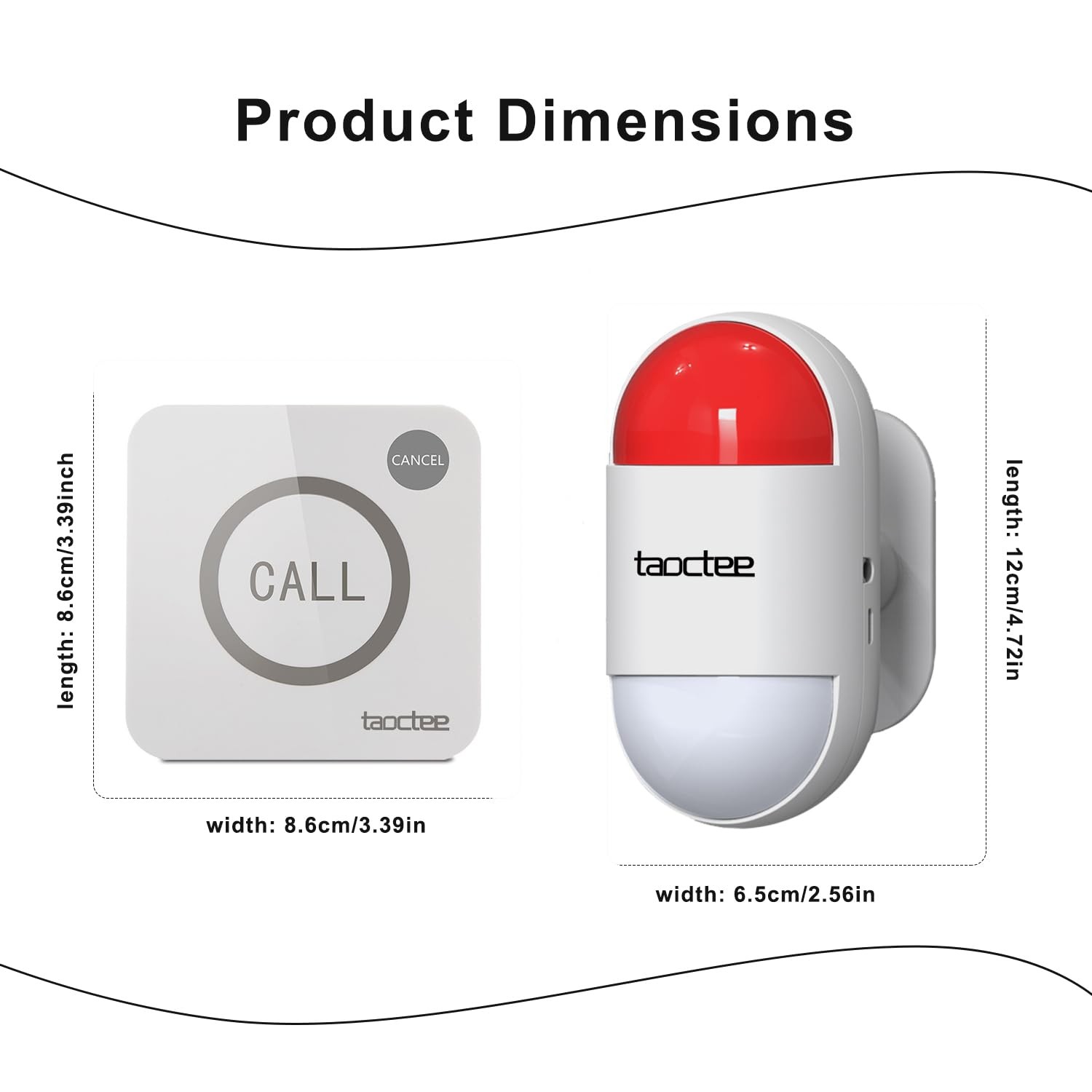 Panic Button Alarm for House Remote Control Strobe Siren Alarm System Sound &…