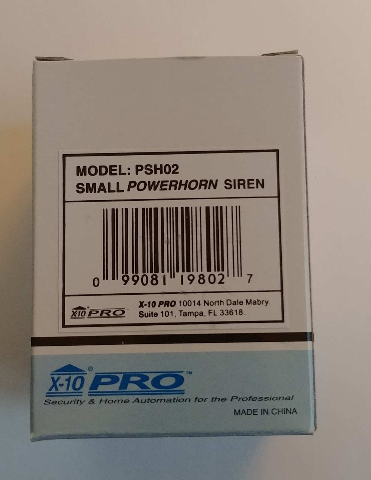 NEW X10 PRO PSH02 Home Security Small PowerHorn Siren