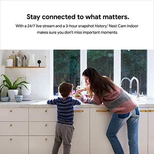 GOOGLE NEST CAM INDOOR WIRED CAMERA CONTROL WITH YOUR PHONE A0005 – BLACK