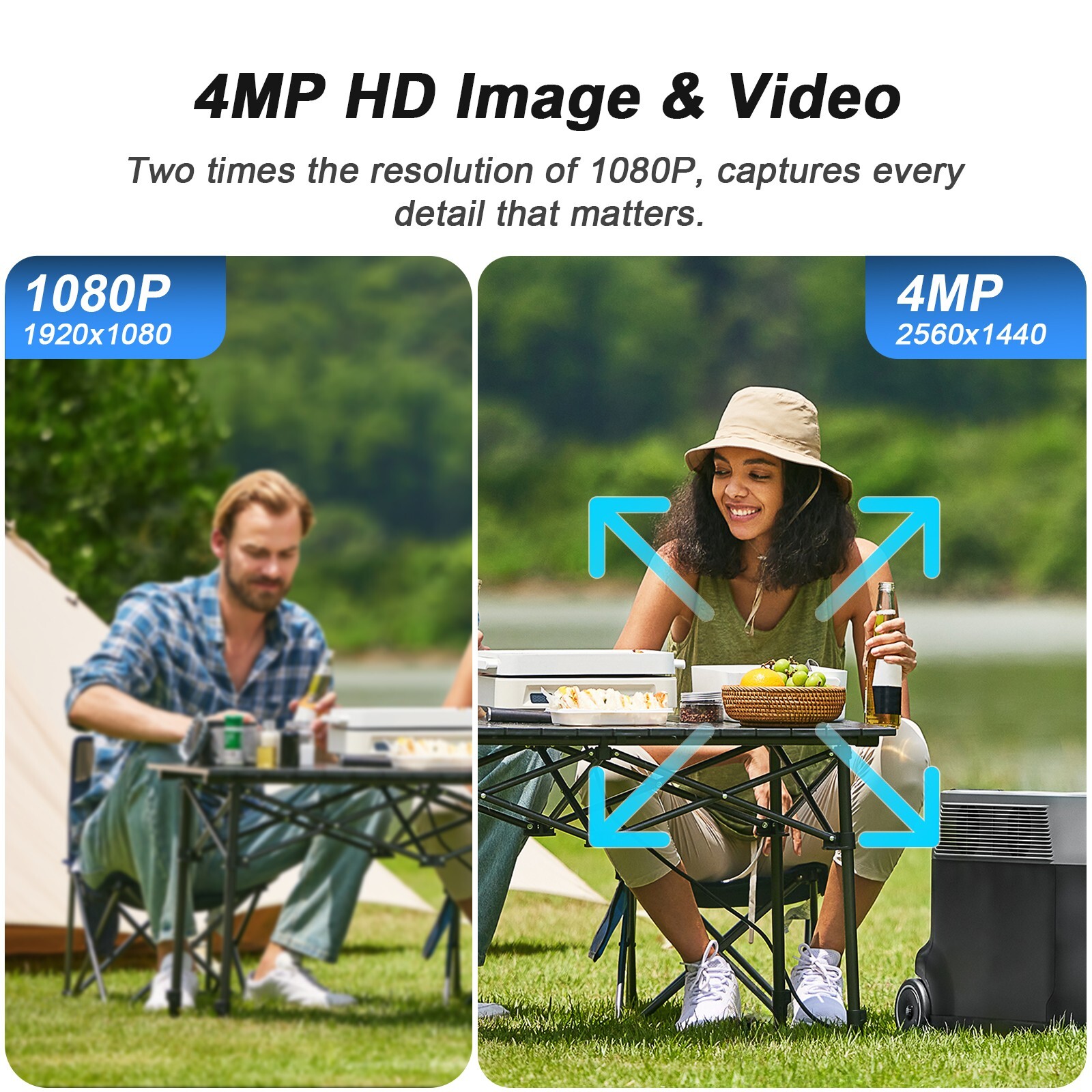 SANSCO 4MP Solar Wireless Security Camera System 10” Monitor 10CH NVR 128GB