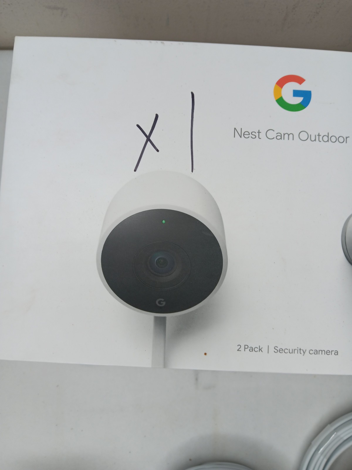 (1 Camera Only) NEST Cam Outdoor Smart Security Camera NC2400ES