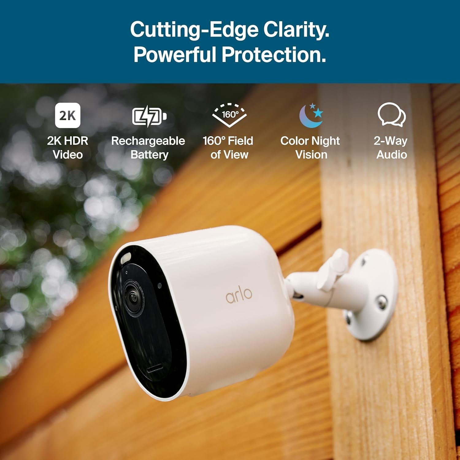 Arlo Pro 6th Gen Wireless Smart Security Camera System, 2K Color Night Vision