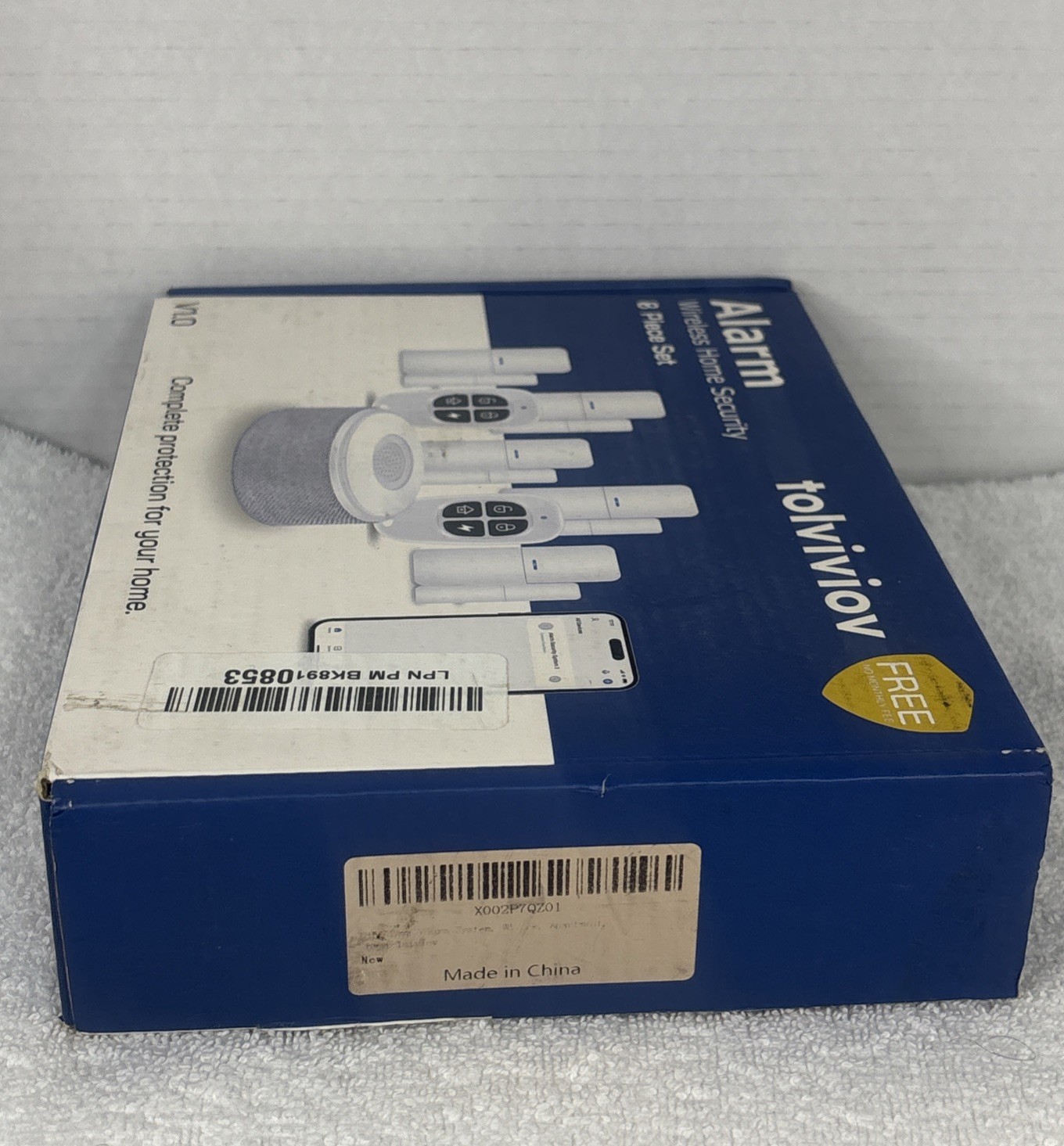 Tolviviov Alarm Wireless Home Security 8 piece set Complete Protection NIB