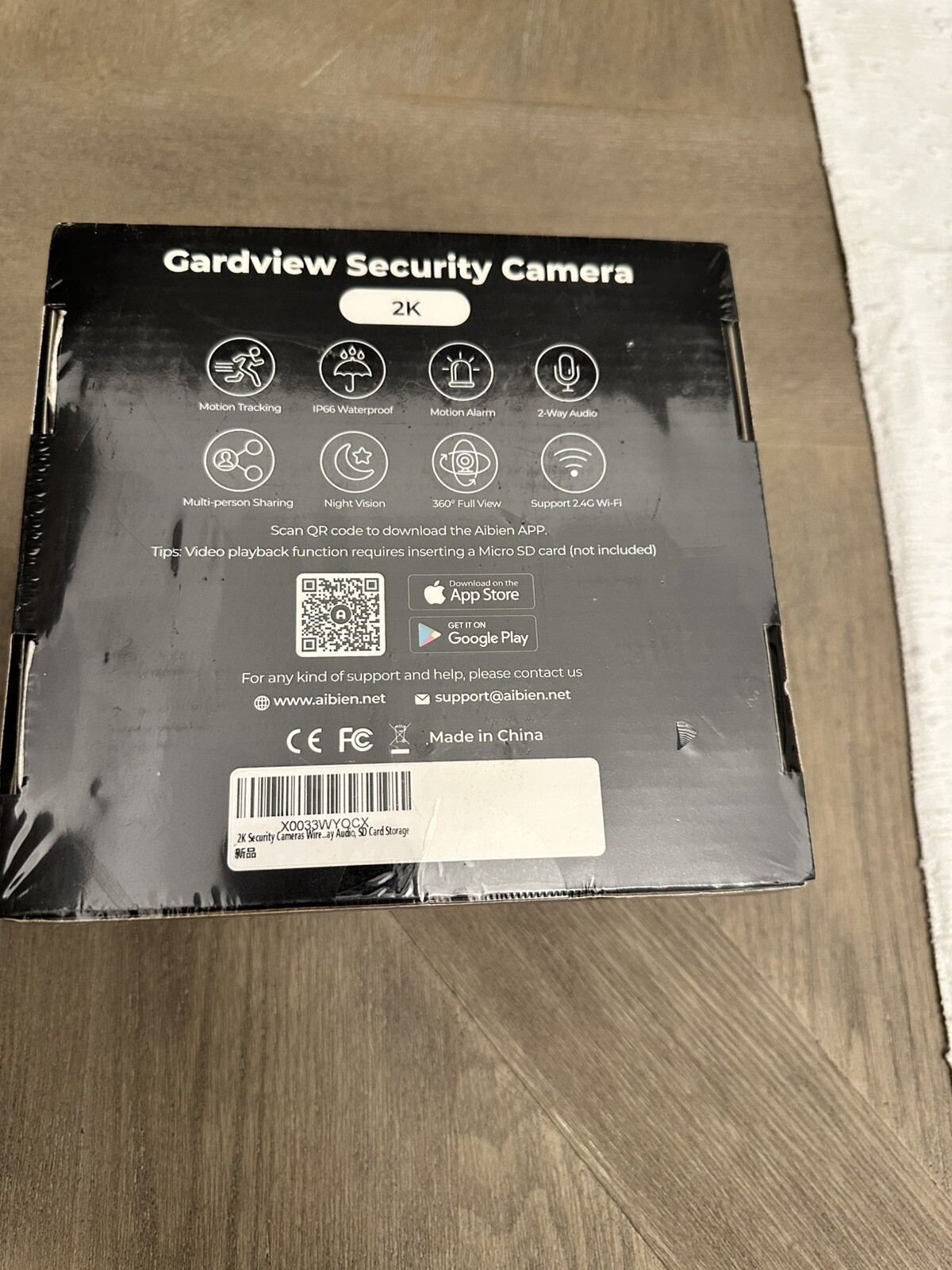 2K Security Camera Outdoor / Indoor – 3MP WiFi Home Security Camera System 360