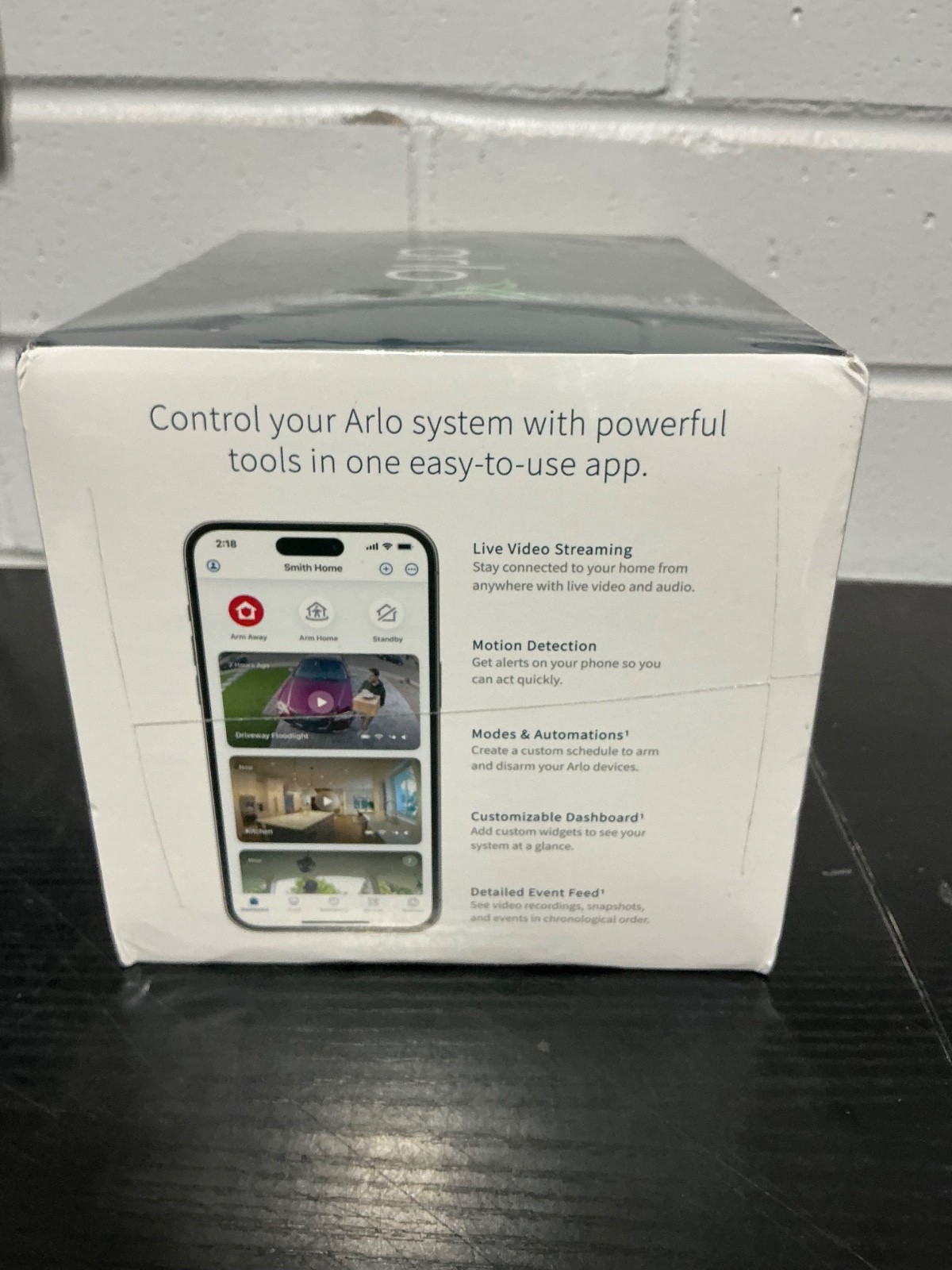 Arlo Pro 5S 2K Wireless 3 Camera Security Kit w/Dual Band WiFi 2 way Audio Black