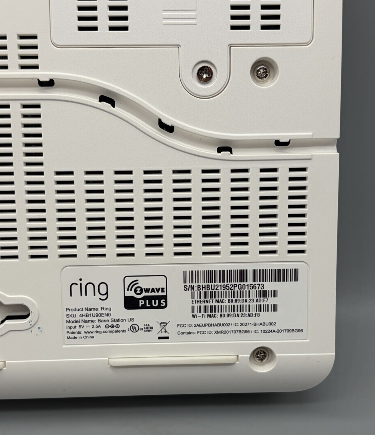 Ring Alarm Base Station – (4HB1U9-0EN0)(2nd Gen) – Tested