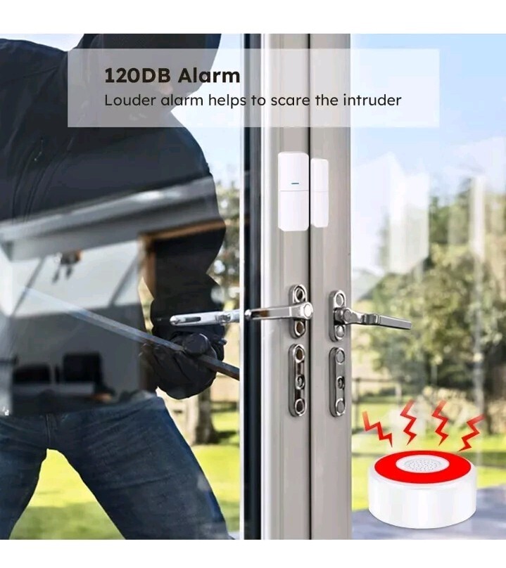 WiFi Door Alarm System, Wireless DIY Smart Home Security System, with Phone APP