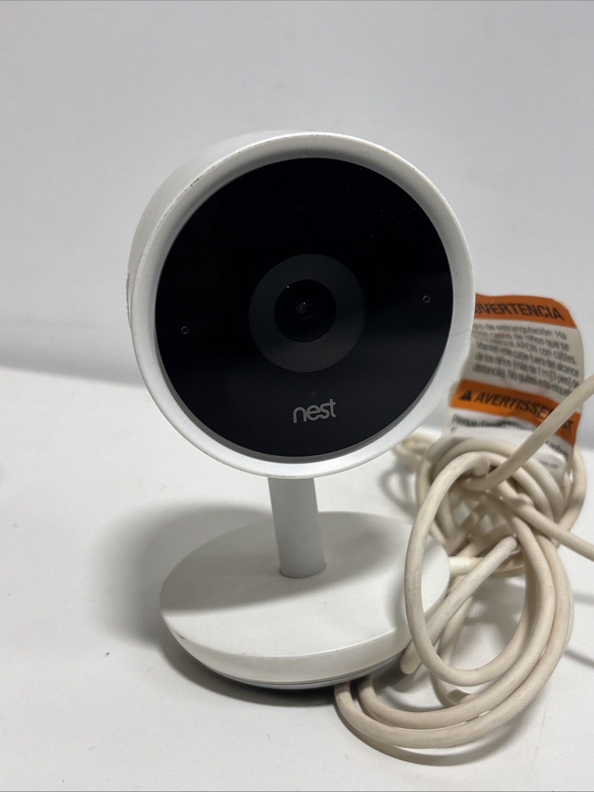 Nest NC3100US Cam IQ Indoor 1080p HD Wireless Security Camera White A0053