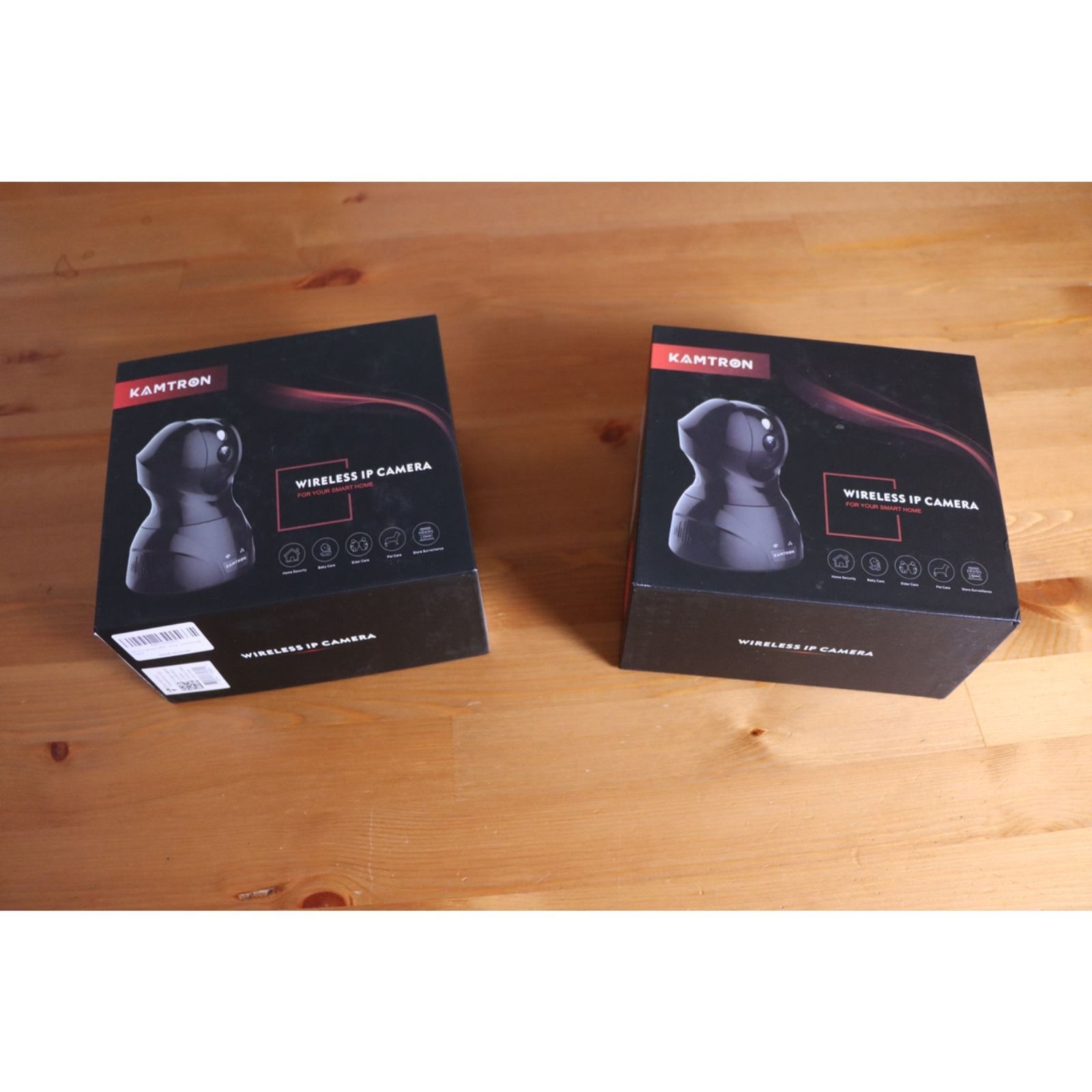 Kamtron Wireless IP Cameras, Set of 2, Night Vision, Pan/Tilt