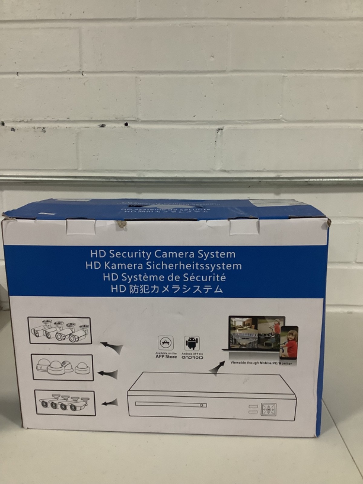 Hd Security Camera System With Four Cameras (open box)