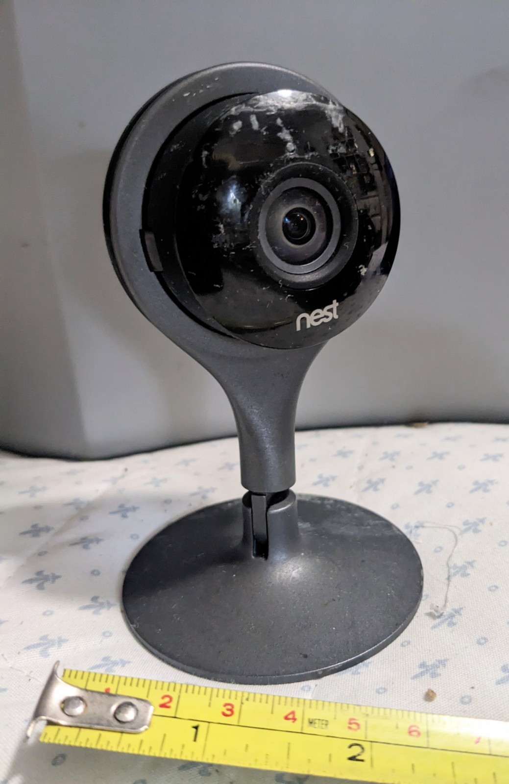 GOOGLE NEST 1ST GENERATION INDOOR SECURITY CAMERA A00005 W MAGNETIC BASE USED