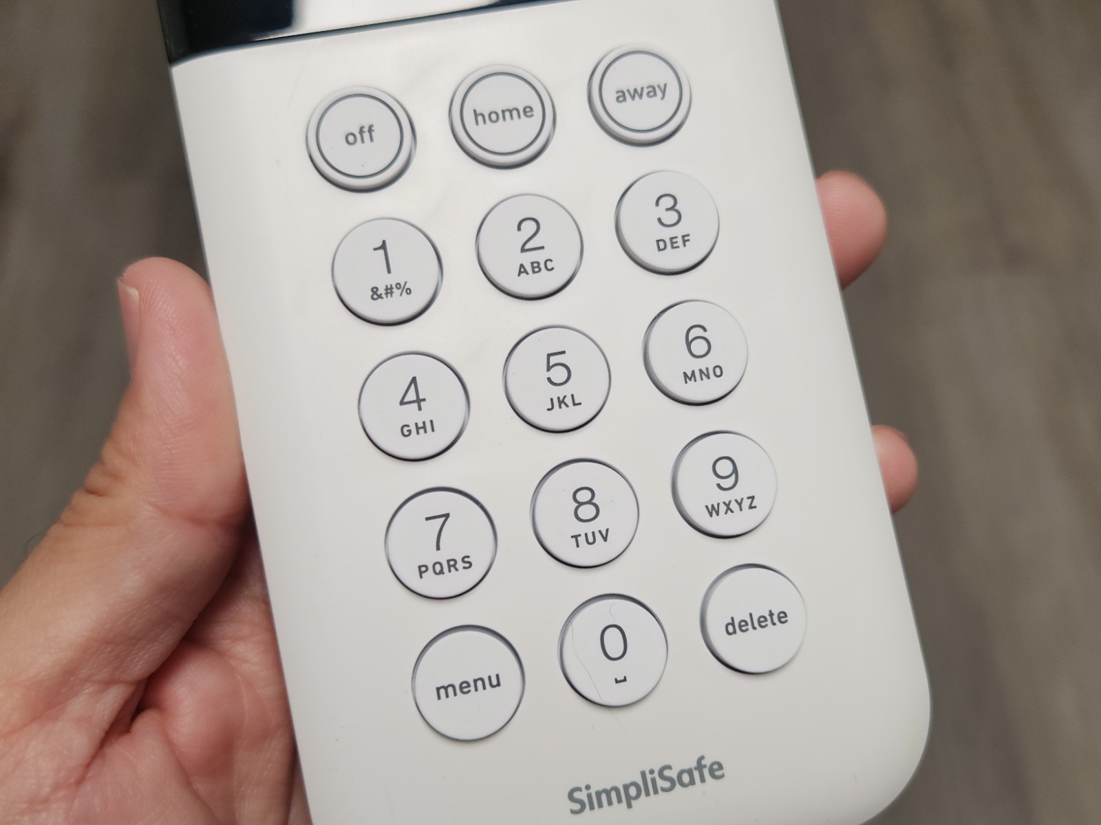 SimpliSafe KP3W Home Security System Touch Keypad Remote White Model SSKP3