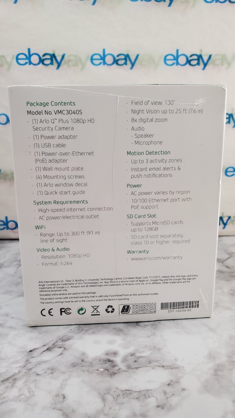 ✅️⭐️ Netgear Arlo Q Plus 1080p HD Security Camera With Audio & Ethernet VMC3040S
