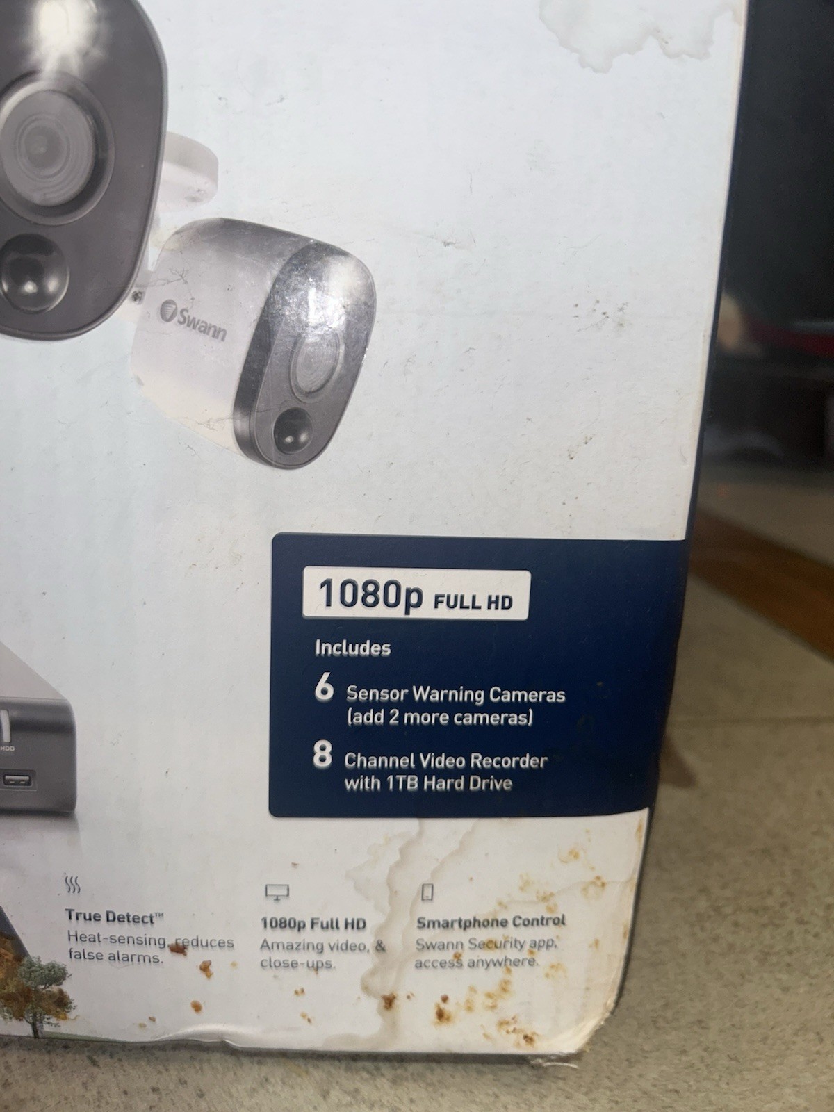 Swann Smart Security System 1080p 4-Cam 8CH DVR 1TB Hard Drive
