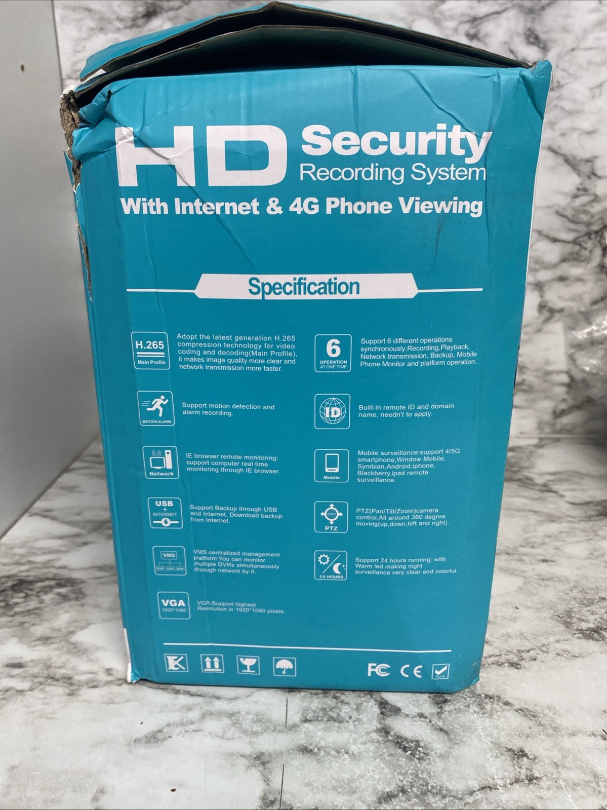 Video Surveillance Outdoor Security Camera System, 4K Ultra HD, New