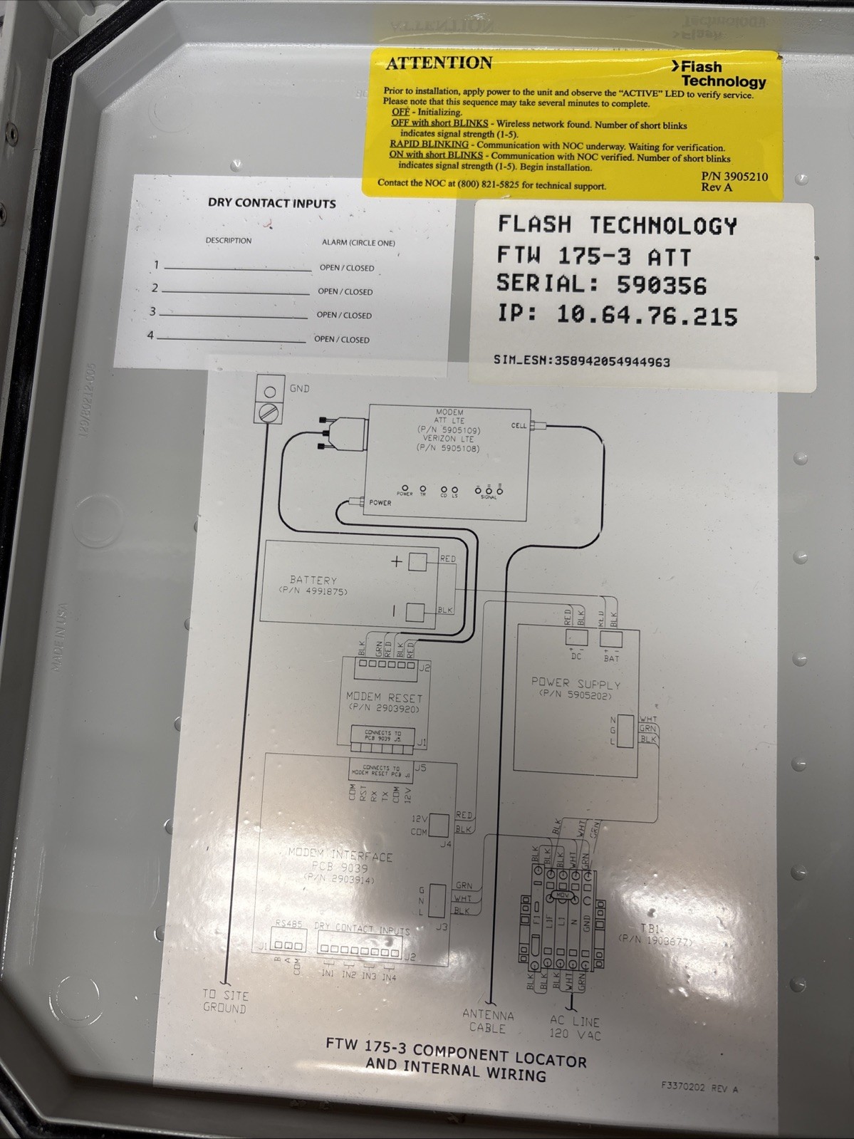 FLASH Technology FTW 175-3 Untested
