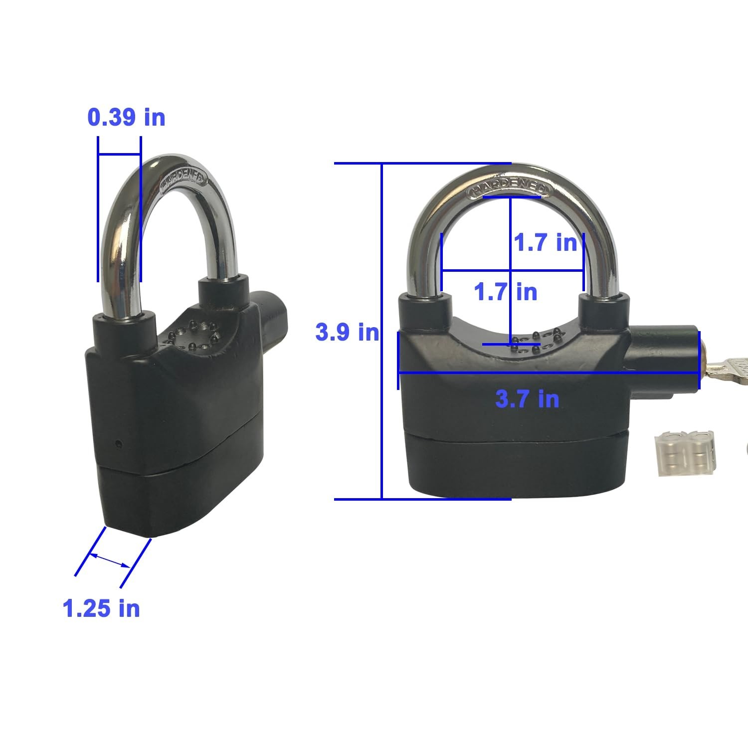 Universal Security Alarm Lock System – 110dB Anti-Theft Padlock for Doors & Bike