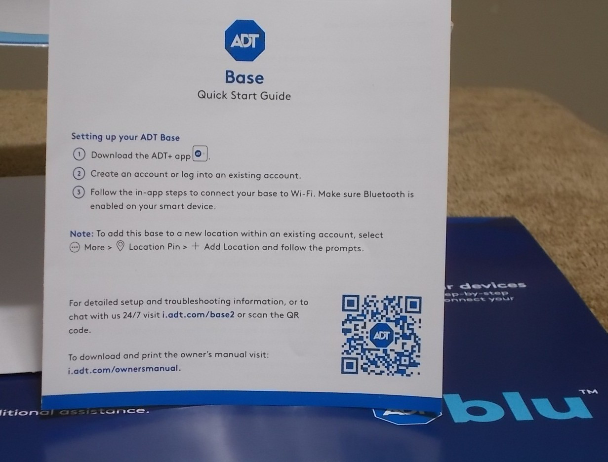 ADT Blu wireless home security smart home and monitoring capable READ CONTENTS