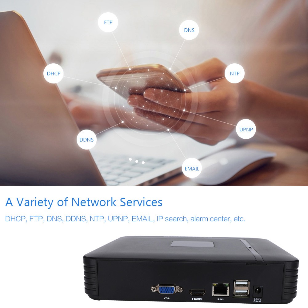 8CH Full HD CCTV NVR 1080P Camera Network for IP Recorder Security System WT