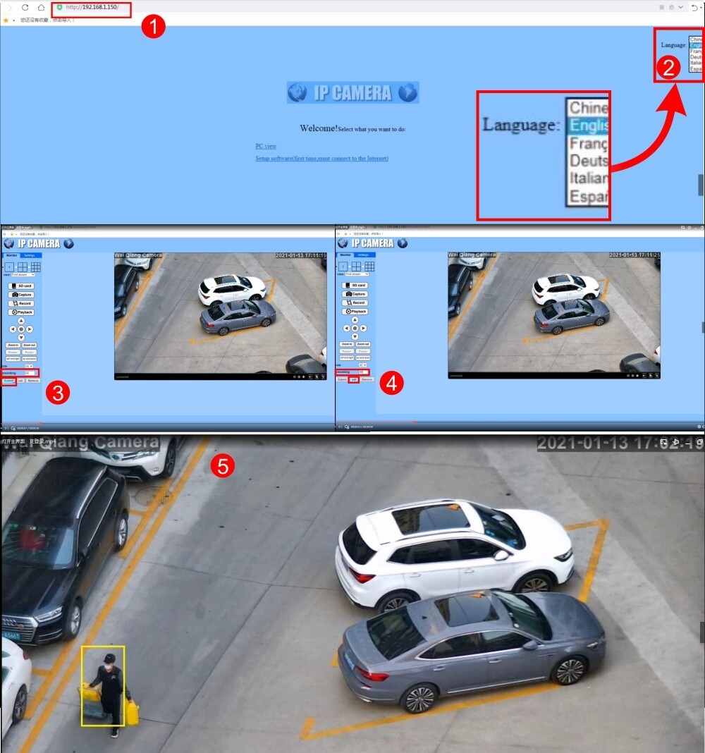 5MP 10XZoom Human Tracking AI wireless Camera P2P Onvif mini PoE MIC PTZ Camera