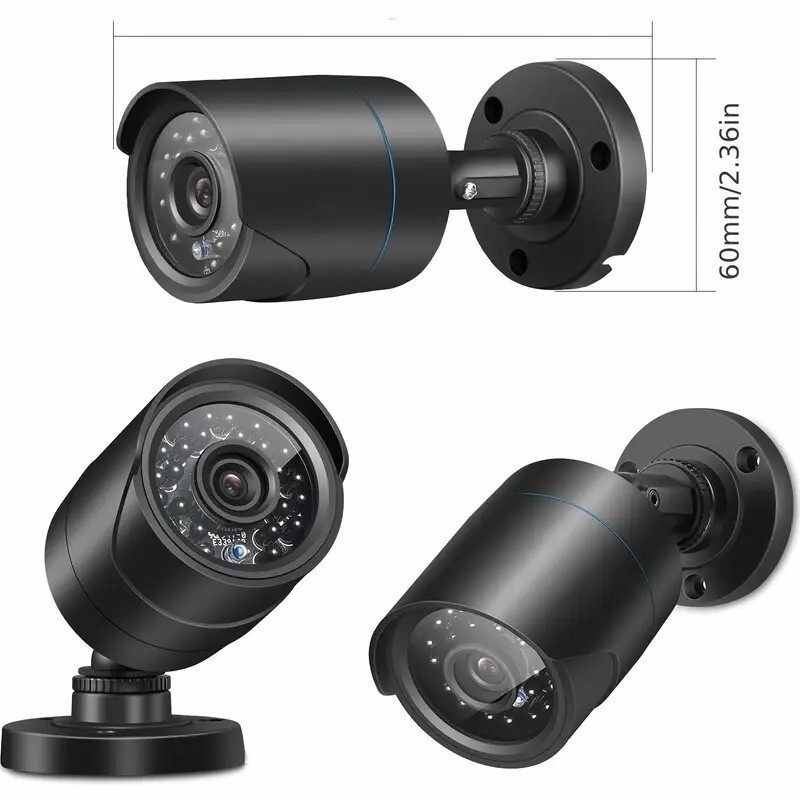 5MP HD Home Outdoor Security Camera CCTV System 4CH HMDI DVR IR with 500GB HDD