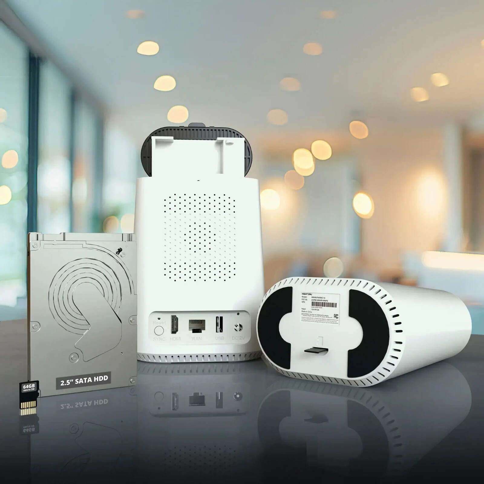 Night Owl 8-Ch, 4-Camera Indoor/Outdoor Plug-In Wi-Fi IP 4K 64GB Security System