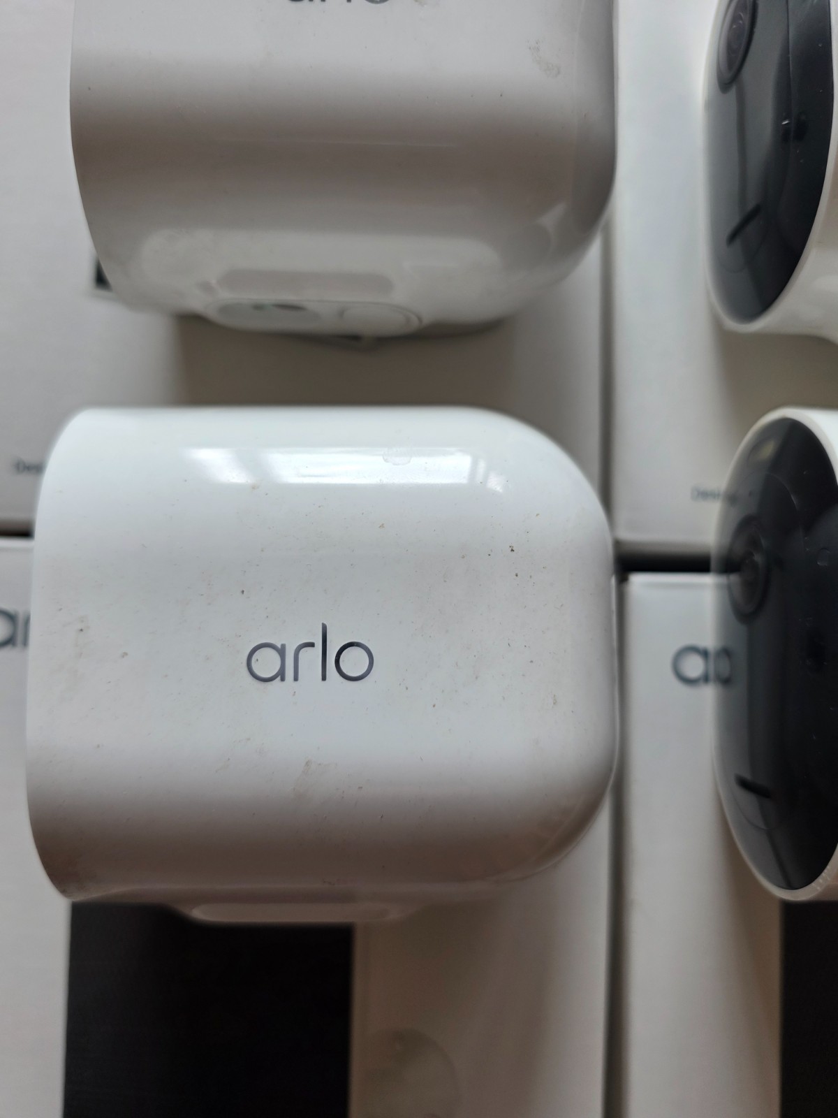 4x Arlo Pro 5S 2K Spotlight Camera Wireless Home Security Cams w/ Base Hub Solar