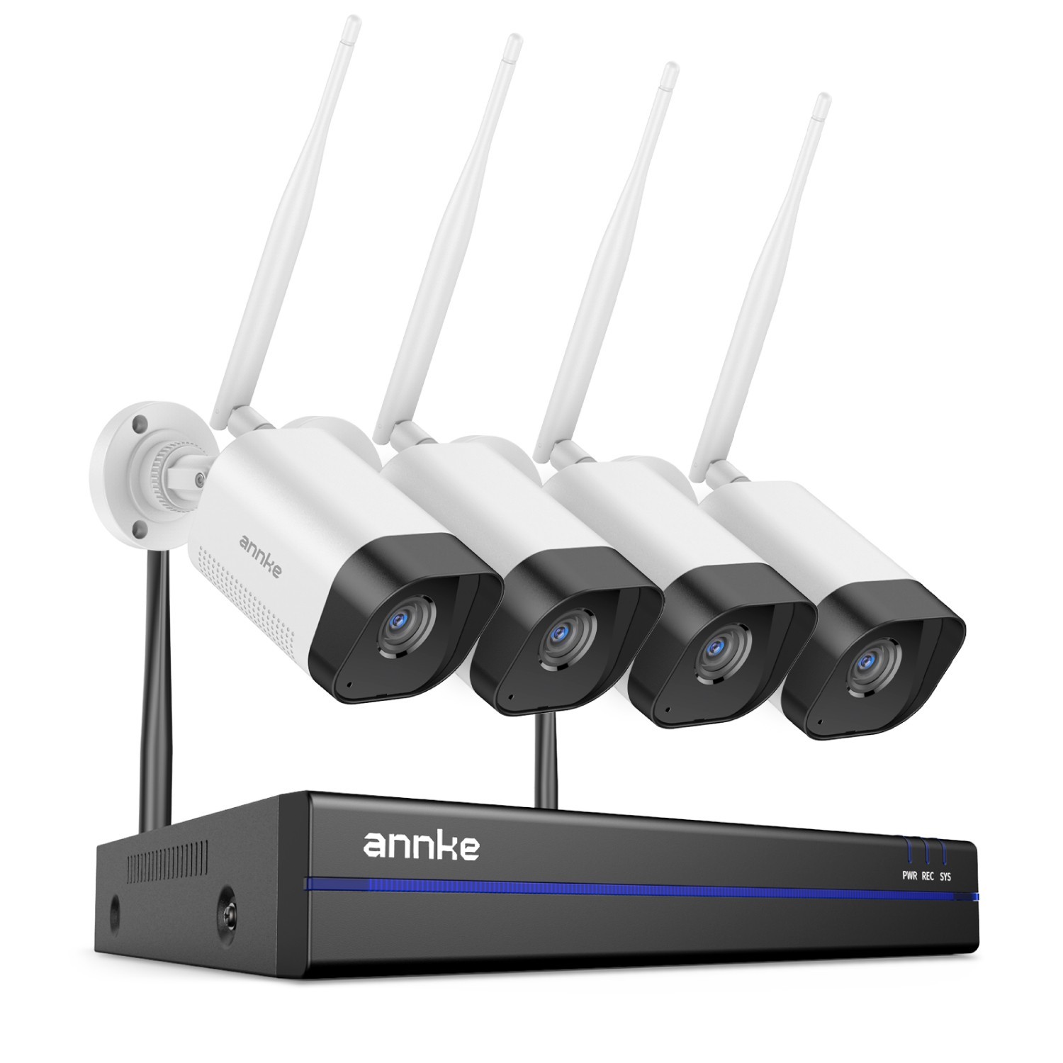 ANNKE 16CH 4K NVR 3MP Wireless Security Camera System Two Way Audio AI Detection
