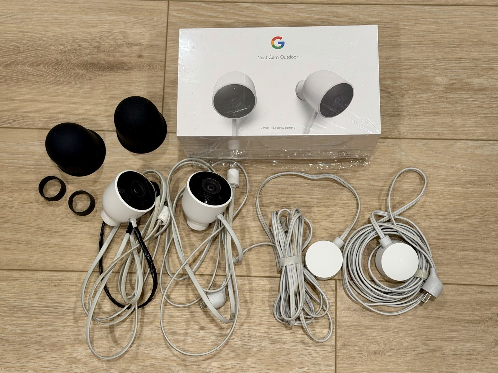 Google Nest NC2400ES Outdoor Security Cameras – 2 Pack READ DESCRIPTION