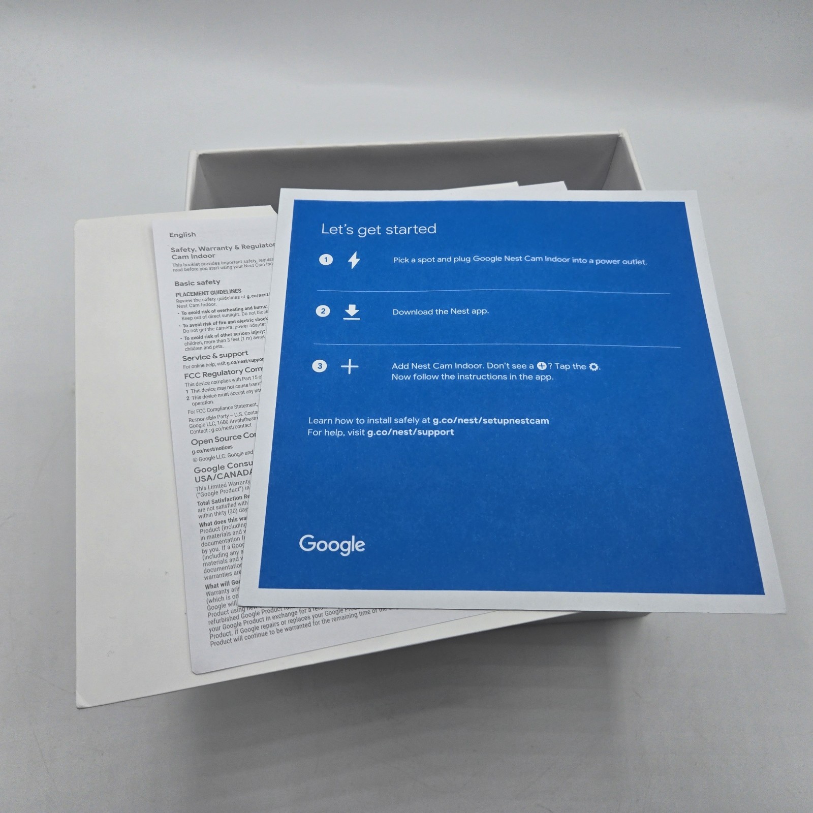 New Open Box Google Nest A0005 NC1102ES Cam Indoor Security Camera 1st Gen – NIB