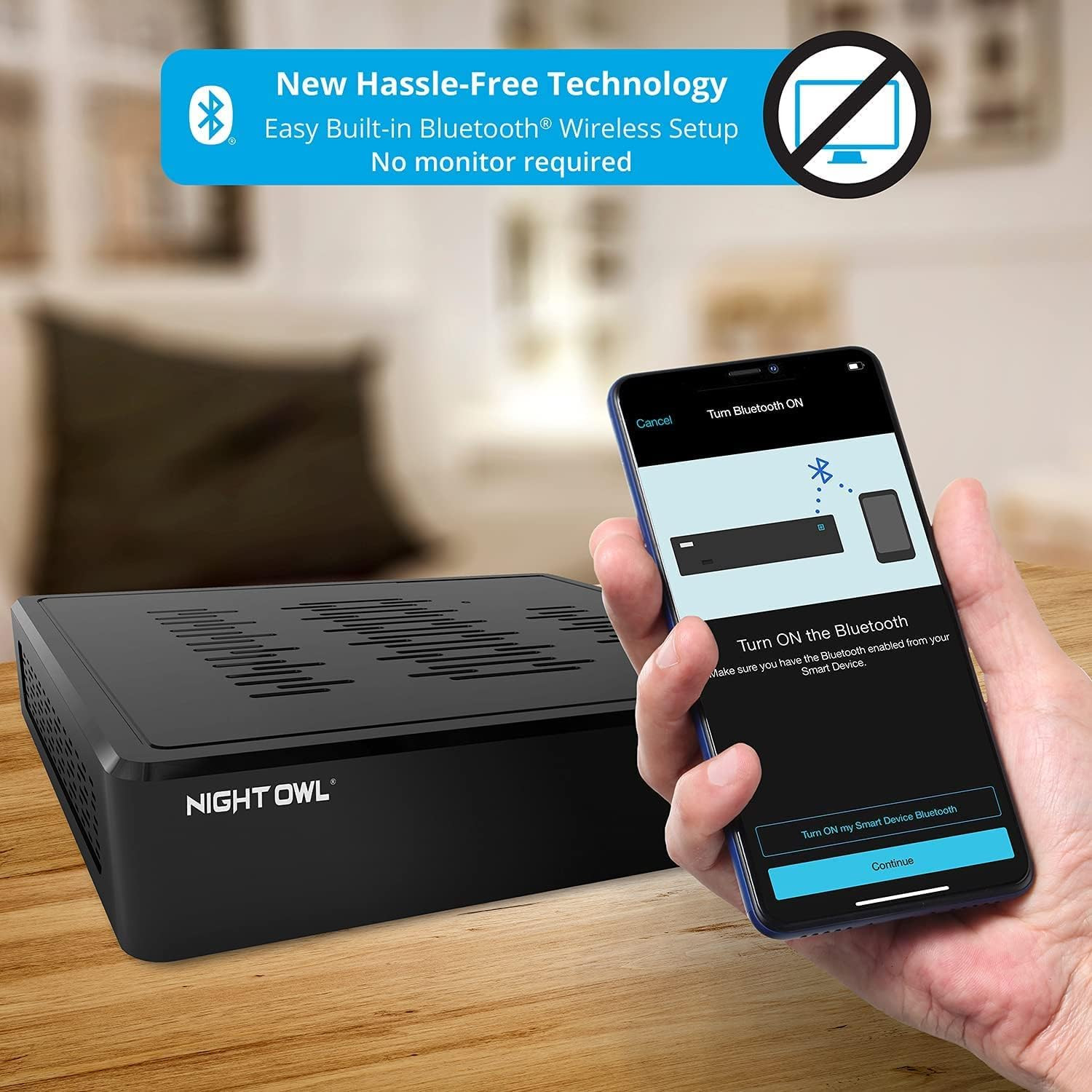 8 Channel 4K Bluetooth DVR with 1TB Hard Drive and 4 Wired 4K Spotlight Cameras
