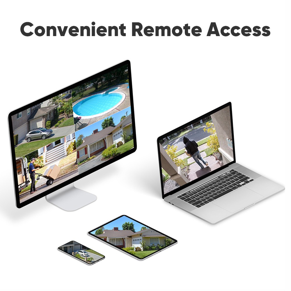 SANNCE 8CH NVR 4K Audio POE IP Security Camera System 8MP Color Night Outdoor AI