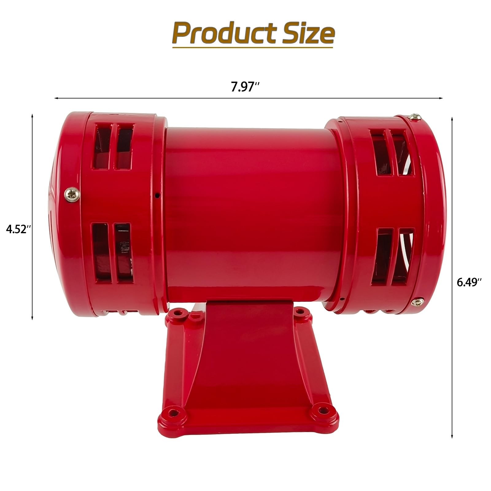 Raid Siren,110V Siren Alarm 150db 60HZ,Industry Electric Motor Driven Siren,S…