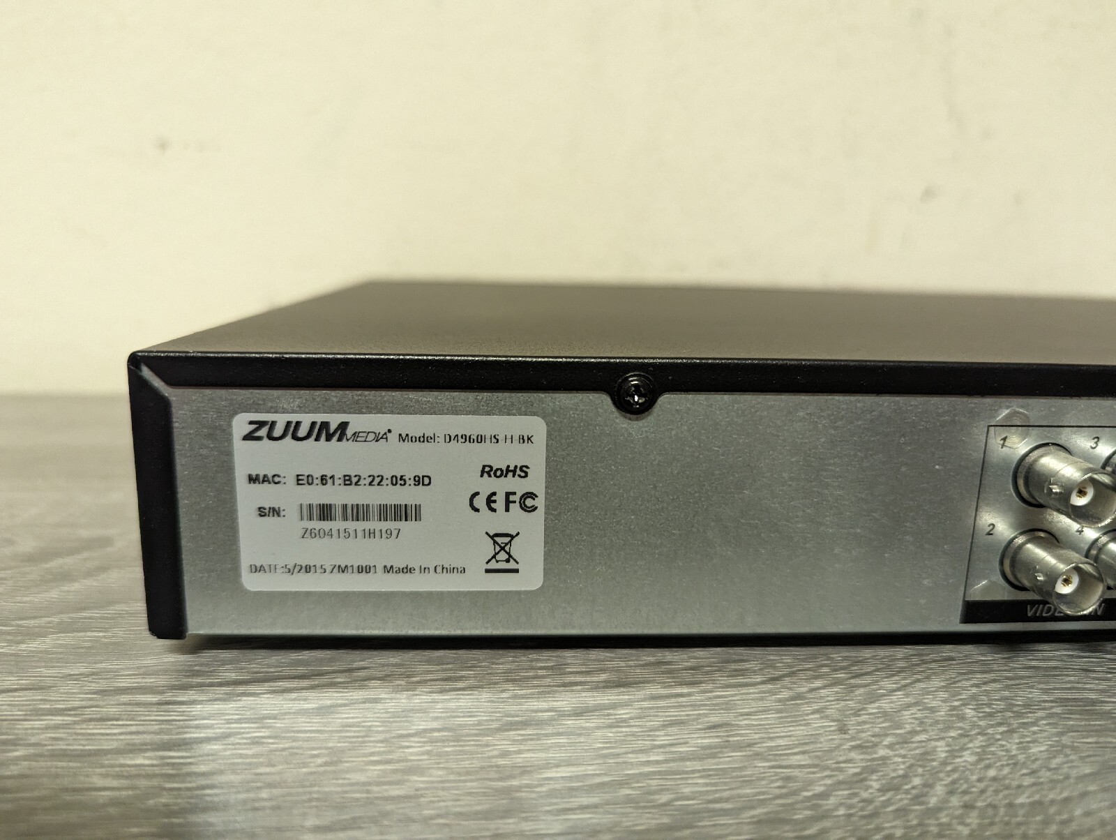 Zuum Media 1080P HDMI DVR Video Recorder for CCTV Security System