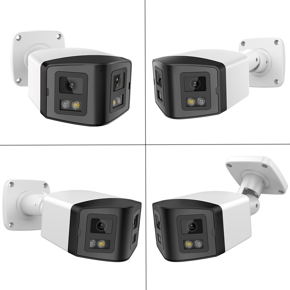 Vikylin 8CH 8 POE CCTV System Dual Lens 4MP IR Full Color Camera 2Way Audio Lot