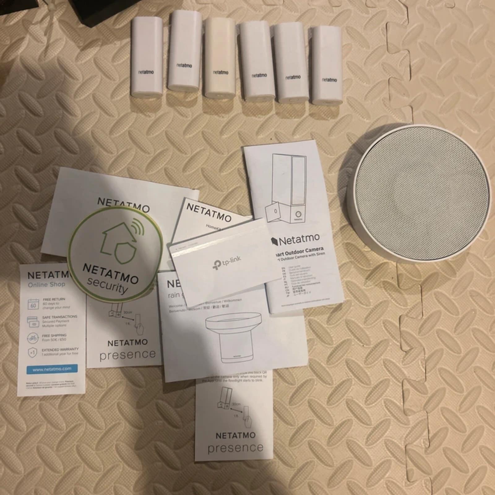 Netatmo Indoor/Outdoor Wireless Security Camera Smart Alarm System Set Kit